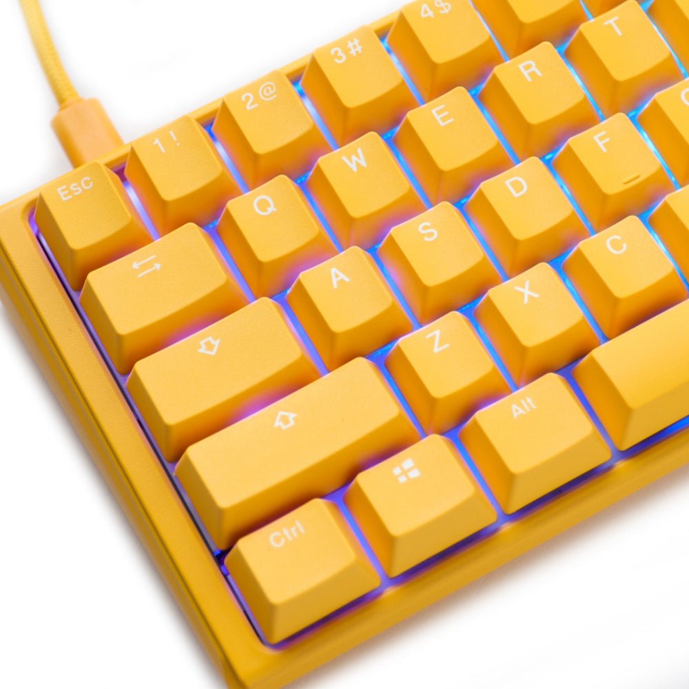 Ducky One 3 SF Yellow Case 65% Hotswap RGB Double Shot PBT QUACK Mechanical Keyboard - Silver Switch - Store 974 | ستور ٩٧٤