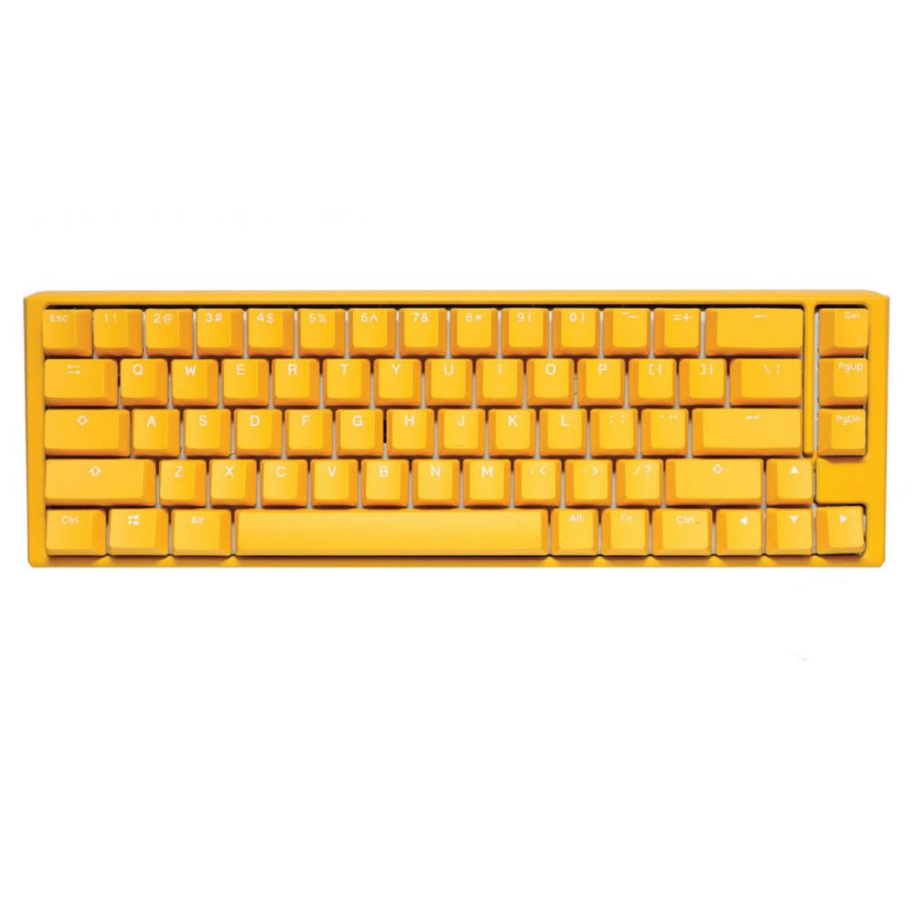 Ducky One 3 SF Yellow Case 65% Hotswap RGB Double Shot PBT QUACK Mechanical Keyboard - Red Switch - Store 974 | ستور ٩٧٤