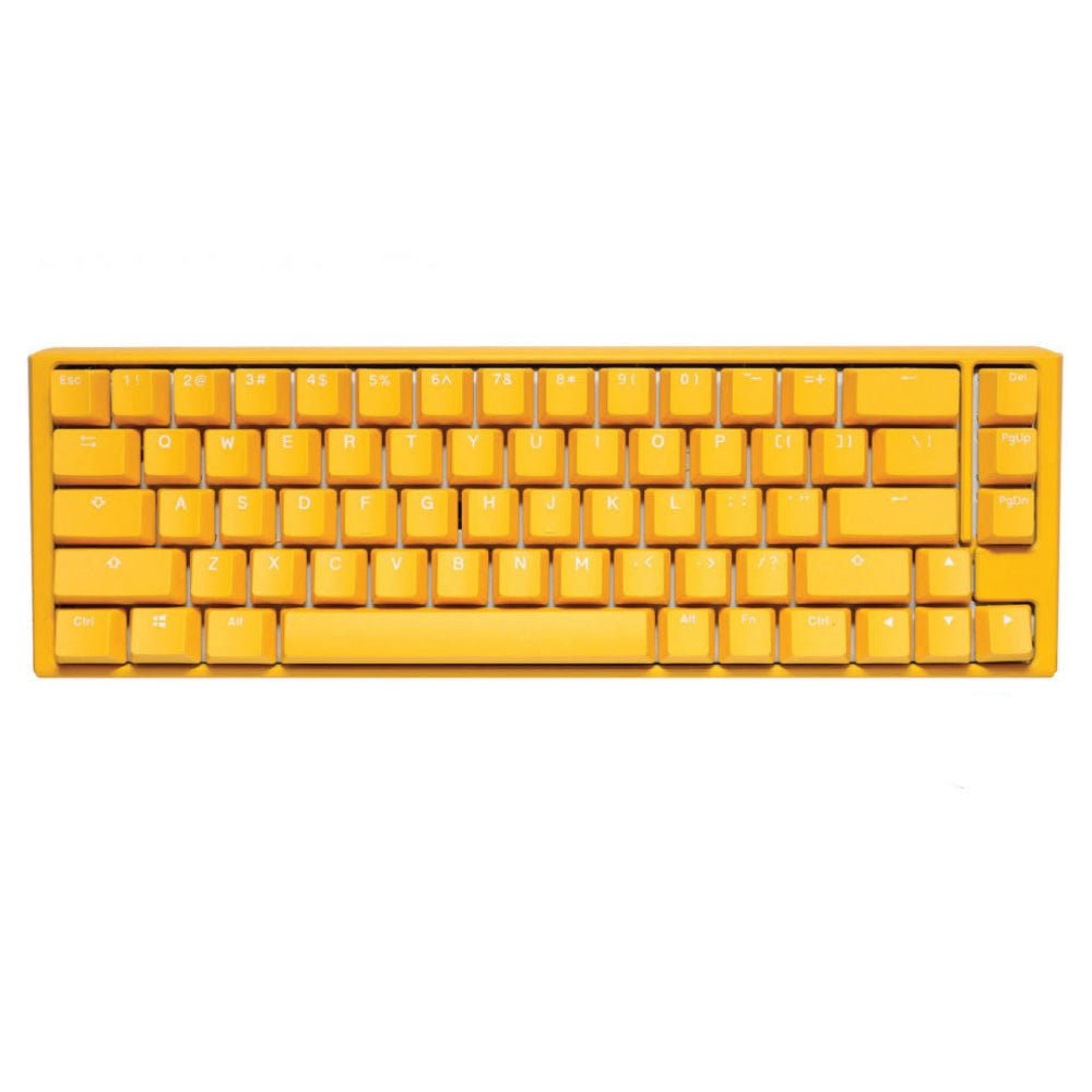 Ducky One 3 SF Yellow Case 65% Hotswap RGB Double Shot PBT QUACK Mechanical Keyboard - Silent Red Switch - Store 974 | ستور ٩٧٤