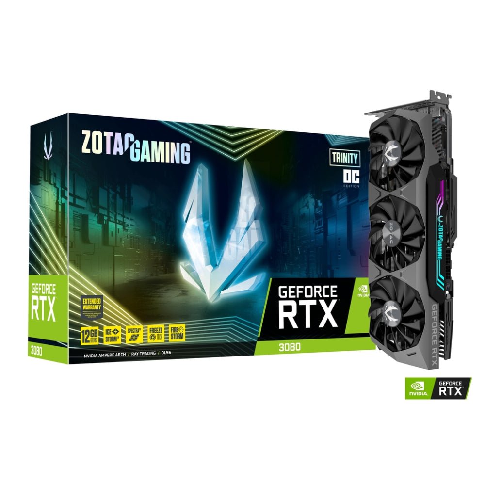 Zotac Gaming GeForce RTX 3080 Trinity OC LHR 12GB GDDR6X Graphics Card - Store 974 | ستور ٩٧٤
