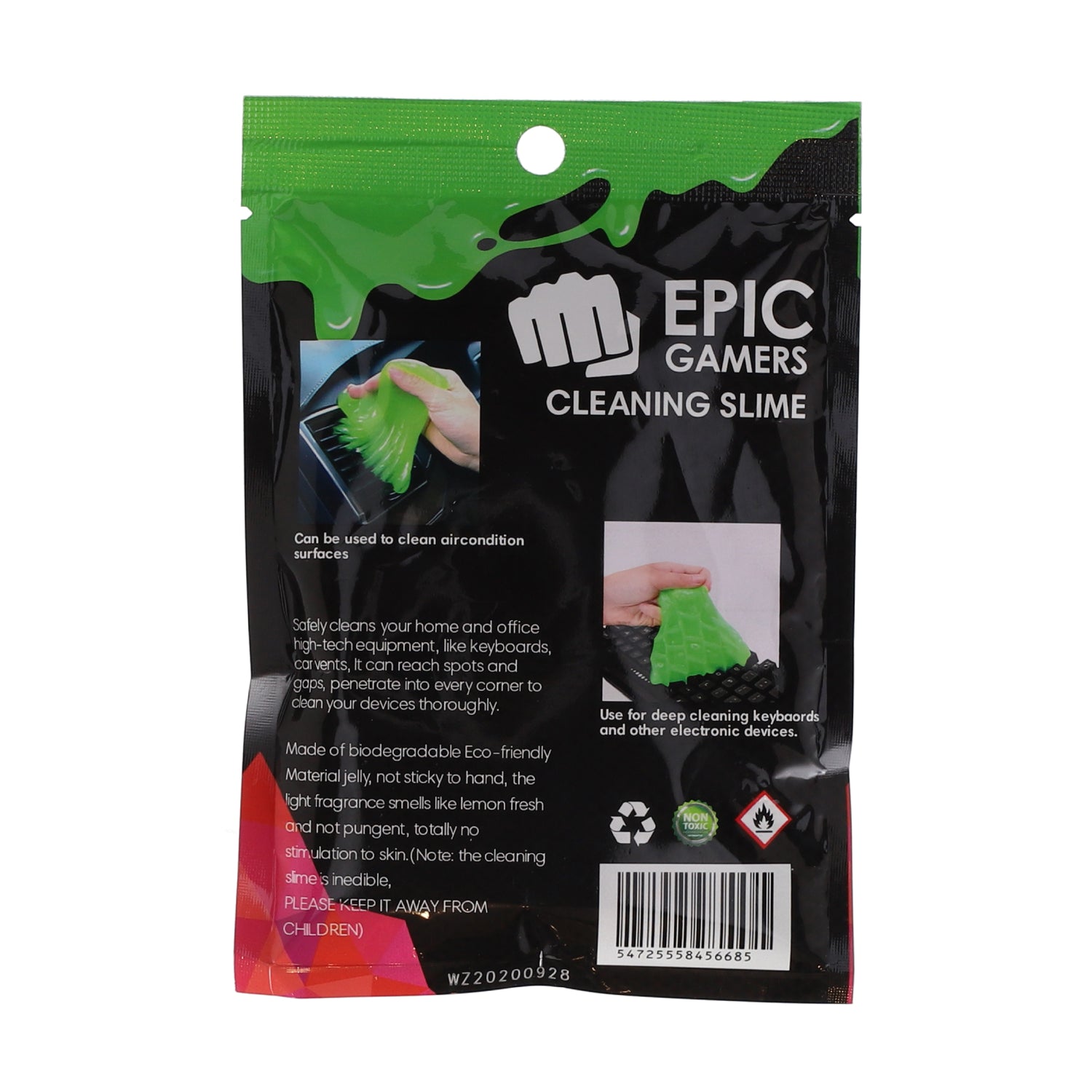 Epic Gamers Cleaning Slime - Green - جل تنظيف Epic Gamers Cleaning Slime - Green - جل تنظيف