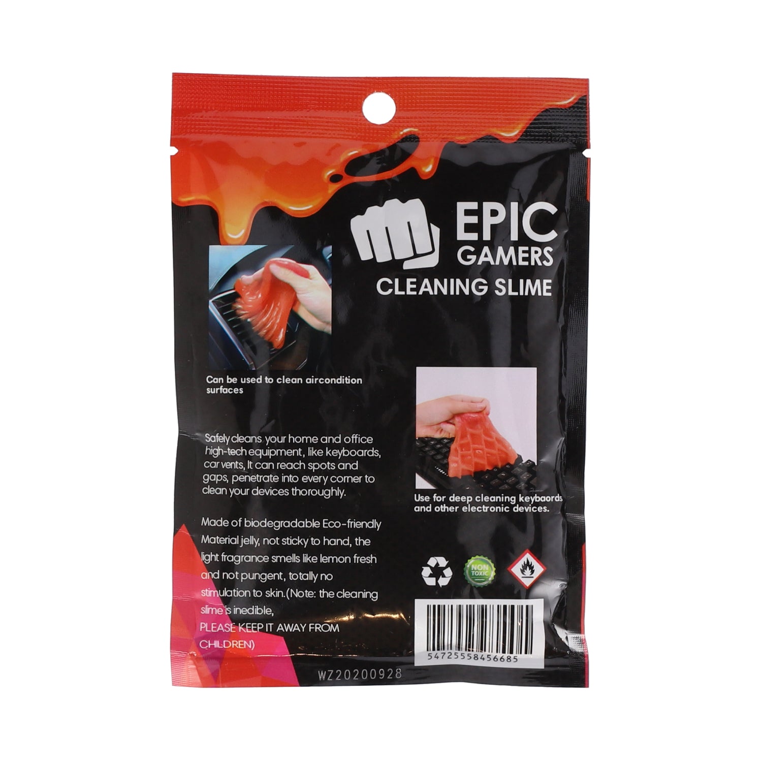 Epic Gamers Cleaning Slime - Orange - جل تنظيف Epic Gamers Cleaning Slime - Orange - جل تنظيف