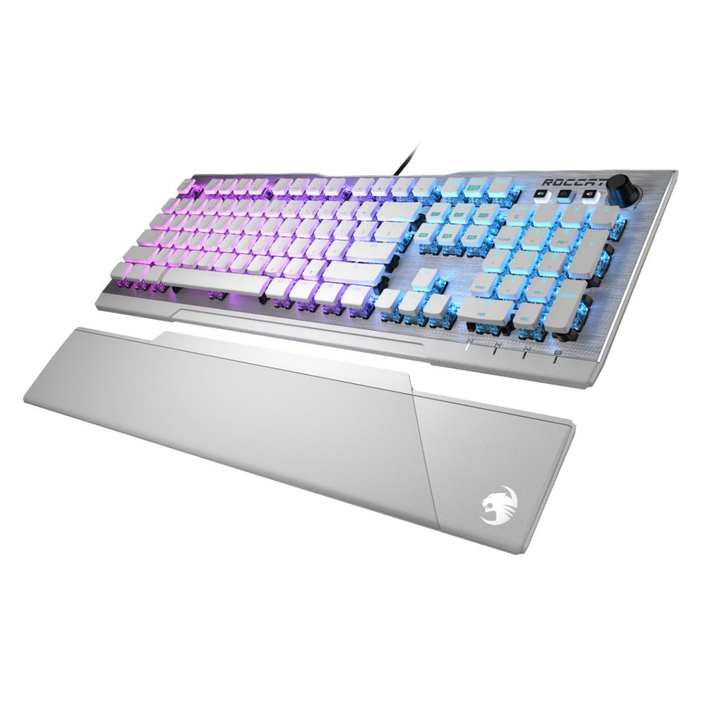 Roccat Vulcan 122 AIMO Tactile Titan Brown Switch Gaming Keyboard - Arctic White - Store 974 | ستور ٩٧٤