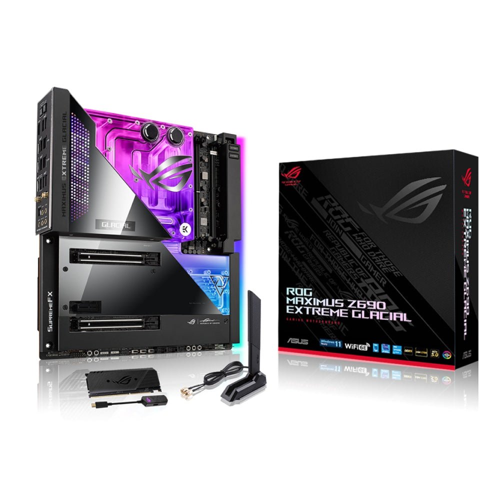 Asus ROG Maximus Z690 Extreme Glacial - Intel Z690 DDR5 EATX Motherboard - Store 974 | ستور ٩٧٤