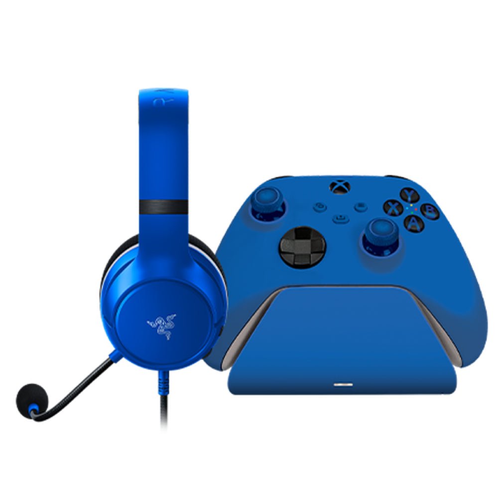 Razer Essential Duo Bundle for Xbox - Shock Blue - Razer Essential Duo Bundle for Xbox - Shock Blue -
