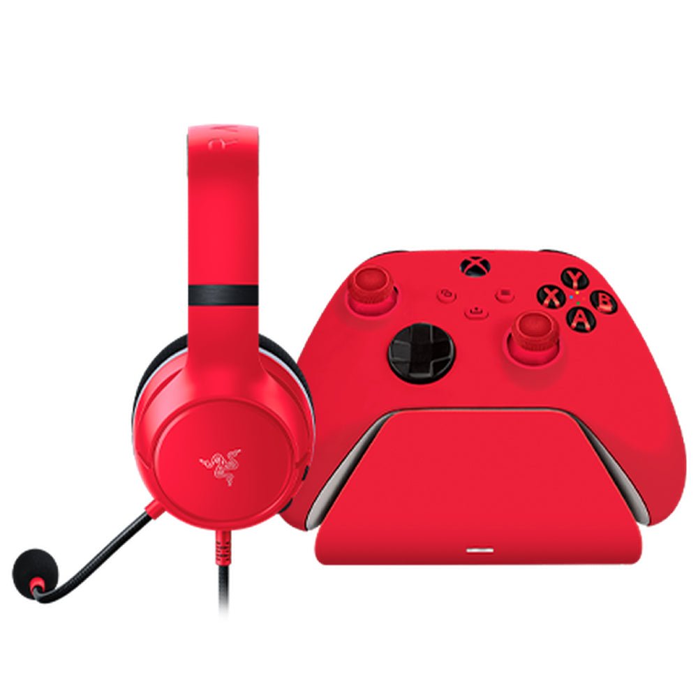 Razer Essential Duo Bundle لـ Xbox - Pulse Red - Razer Essential Duo Bundle لـ Xbox - Pulse Red -
