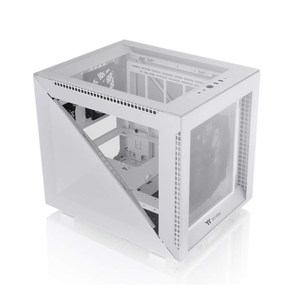 Thermaltake Divider 200 TG Snow Micro Chassis - White - Store 974 | ستور ٩٧٤
