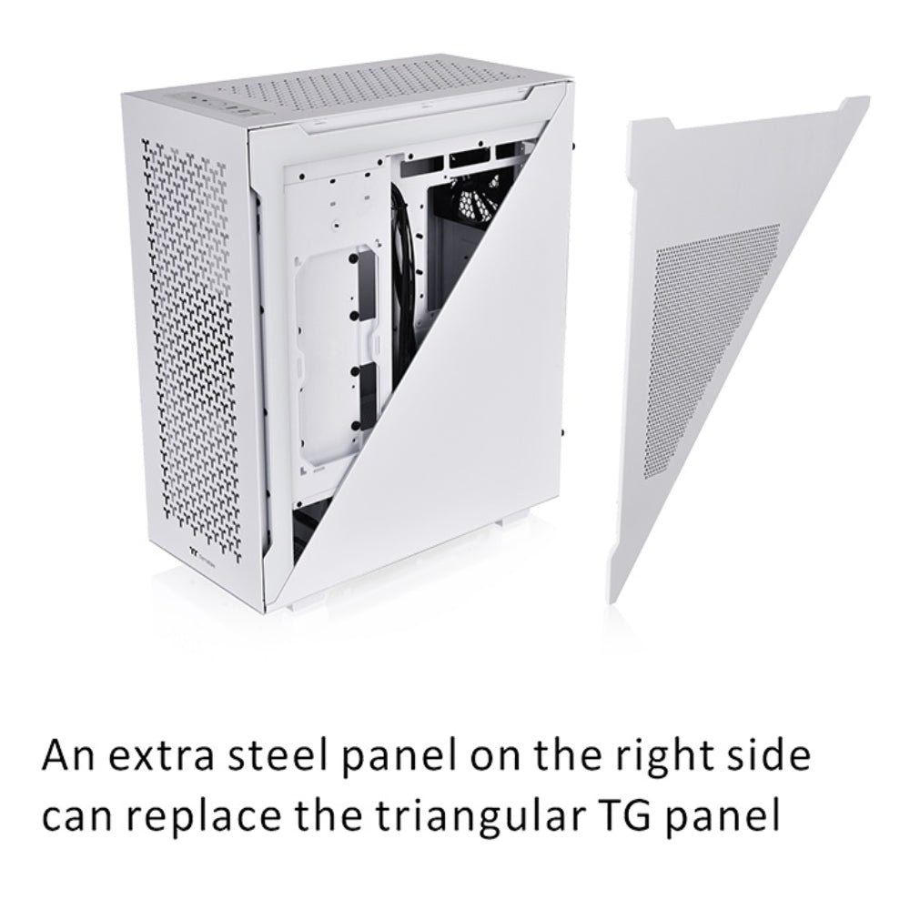 Thermaltake Divider 500 TG Air Snow Mid Tower Chassis - White - Store 974 | ستور ٩٧٤