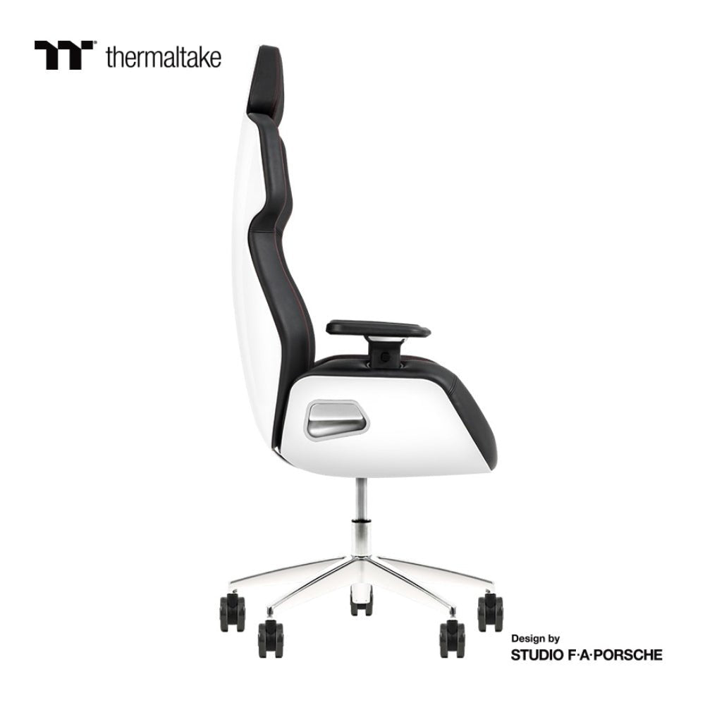 Thermaltake Argent E700 Real Leather Gaming Chair Design by Studio F. A. Porsche - Glacier White - Store 974 | ستور ٩٧٤