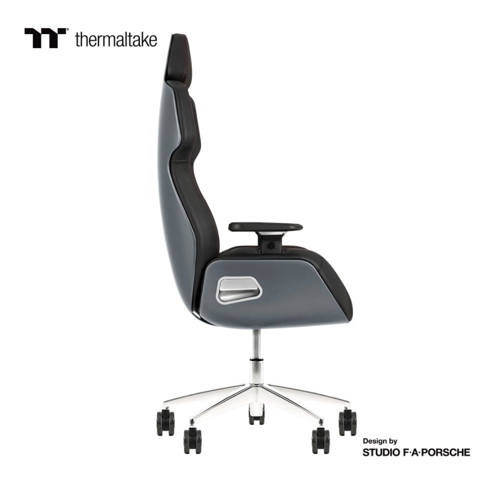 Thermaltake Argent E700 Real Leather Gaming Chair Design by Studio F. A. Porsche - Space Gray - Store 974 | ستور ٩٧٤