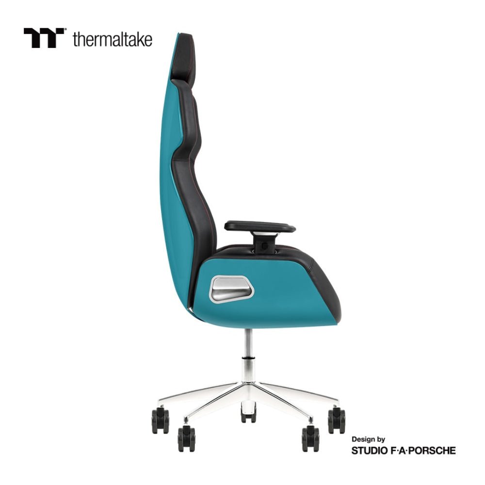 Thermaltake Argent E700 Real Leather Gaming Chair Design by Studio F. A. Porsche - Ocean Blue - Store 974 | ستور ٩٧٤