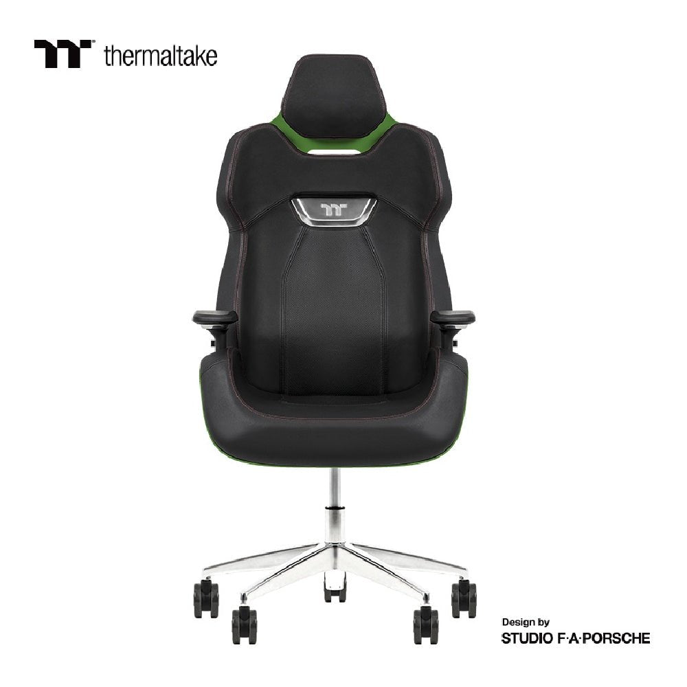 Thermaltake Argent E700 Real Leather Gaming Chair Design by Studio F. A. Porsche - Racing Green - Store 974 | ستور ٩٧٤