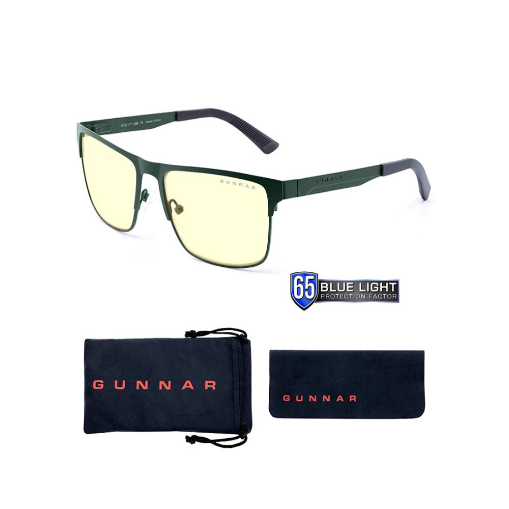 Gunnar Pendleton Protective Gaming Eyewear (Moss Frame, Amber Lens Tint) - Store 974 | ستور ٩٧٤