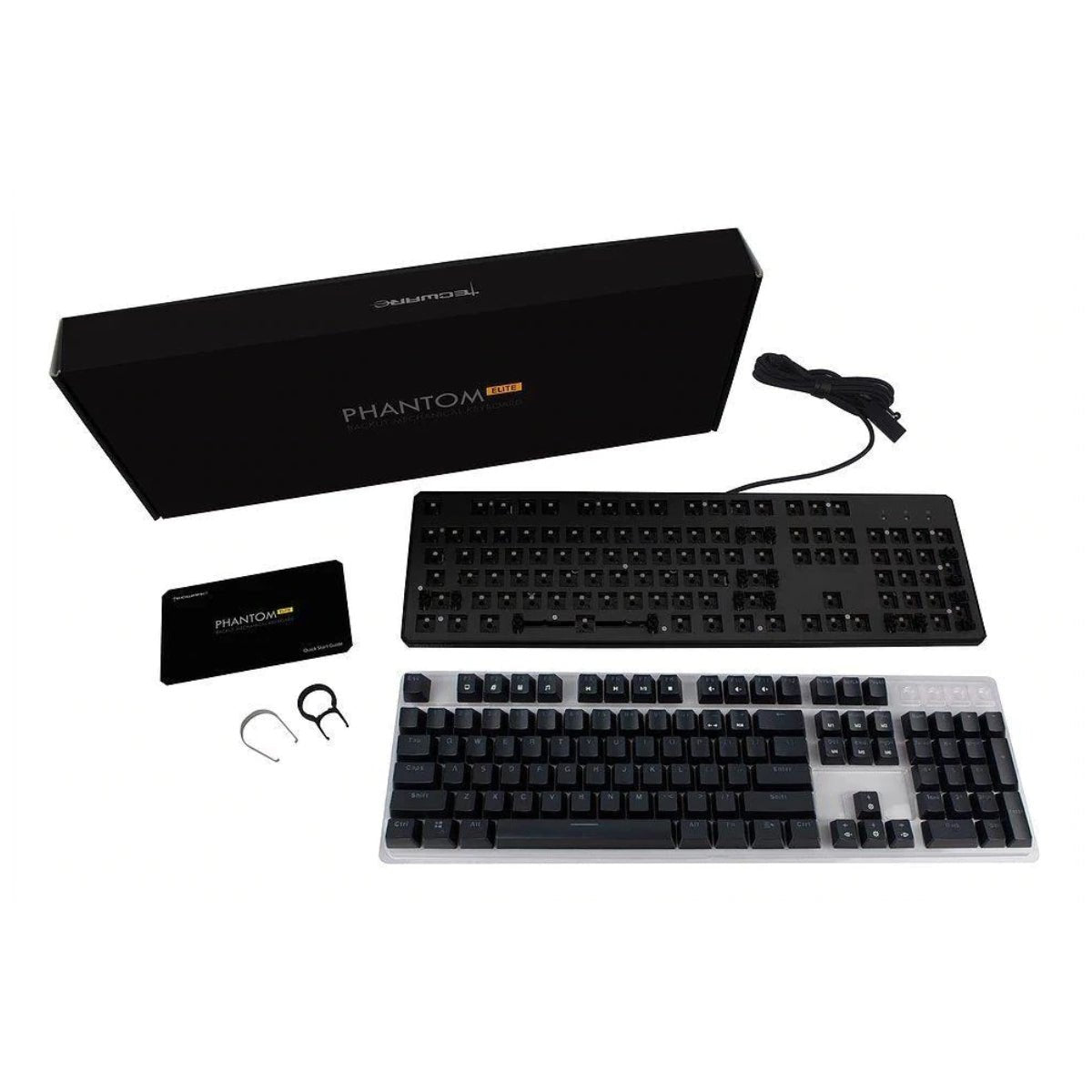 Tecware Phantom Elite Mechanical RGB Keyboard - Outemu Brown - لوحة مفاتيح Tecware Phantom Elite Mechanical RGB Keyboard - Outemu Brown - لوحة مفاتيح