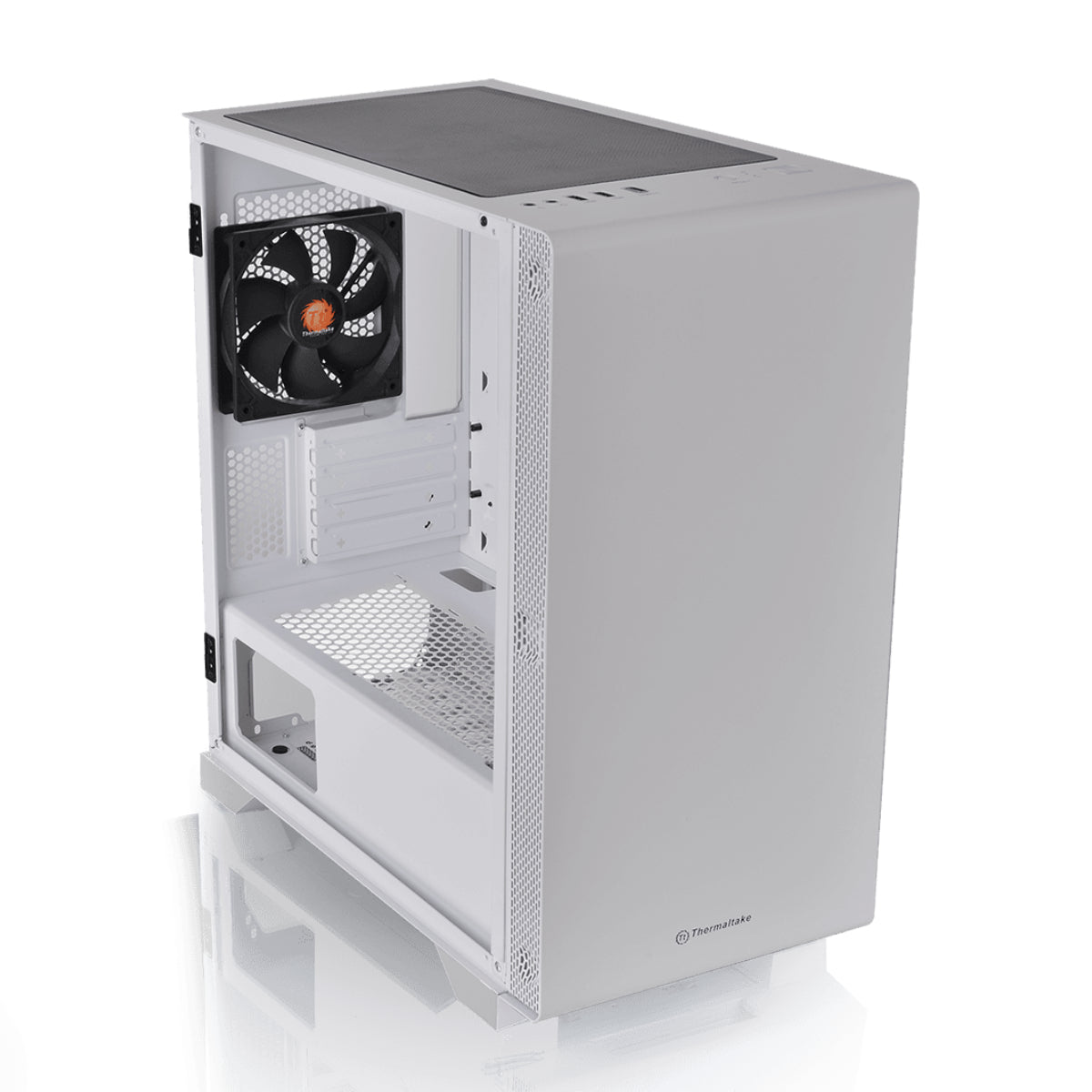 Thermaltake S100 TG Tempered Glass Snow Edition Micro ATX Chassis - Store 974 | ستور ٩٧٤