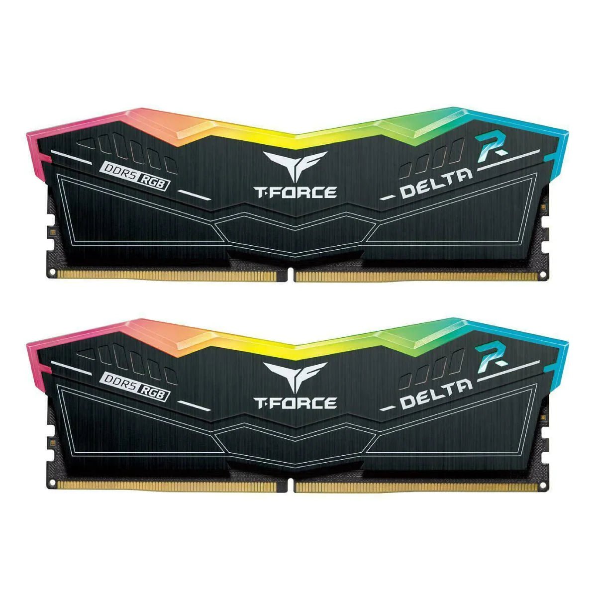 Team Group T-Force Delta RGB 32GB (2x16GB) CL34 DDR5 6600Mhz - Black - الذاكرة العشوائية - Store 974 | ستور ٩٧٤
