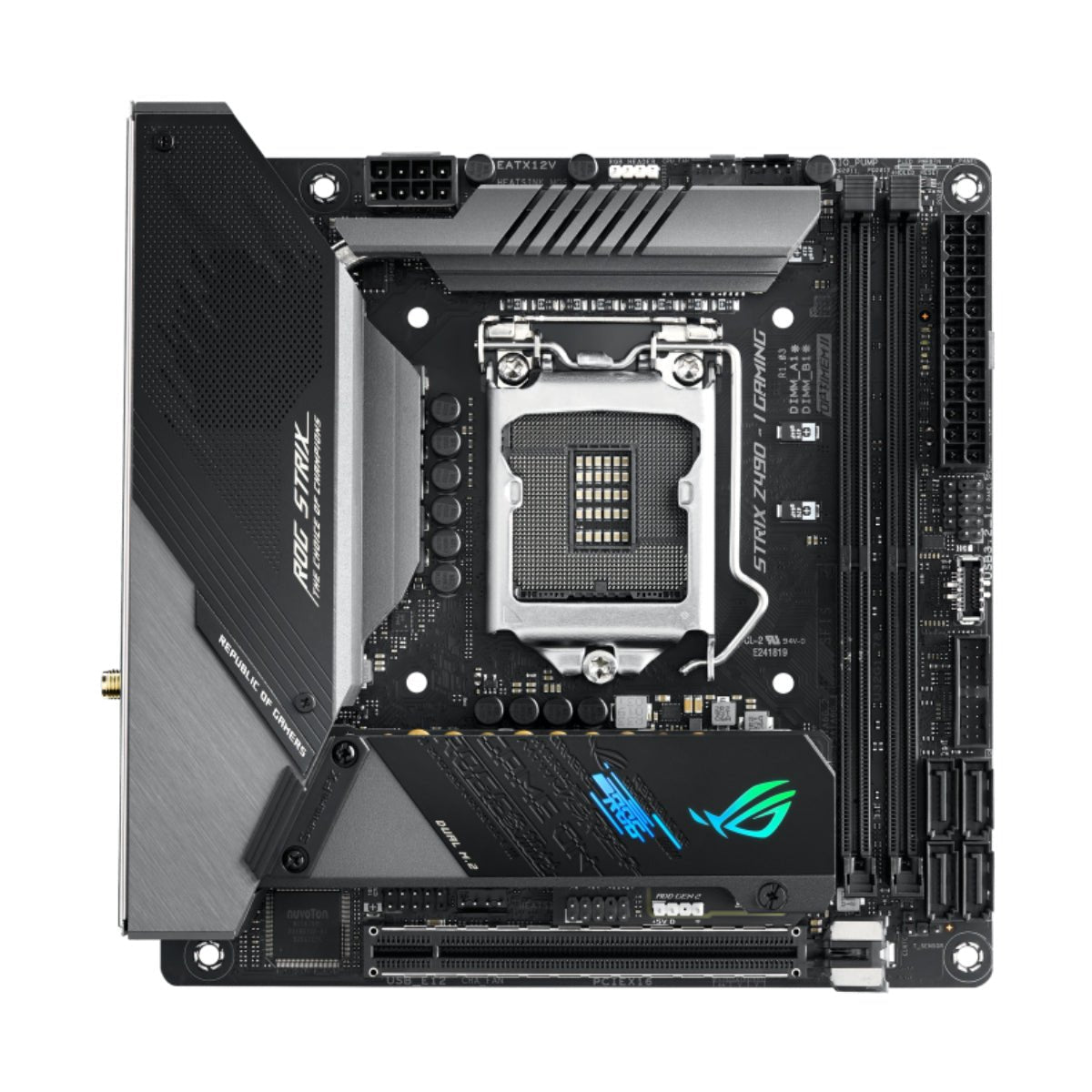 ASUS ROG Strix Z490 -I WIFI - DDR4 LGA 1200 Intel Mother ASUS ROG Strix Z490 -I WIFI - DDR4 LGA 1200 Intel Mother