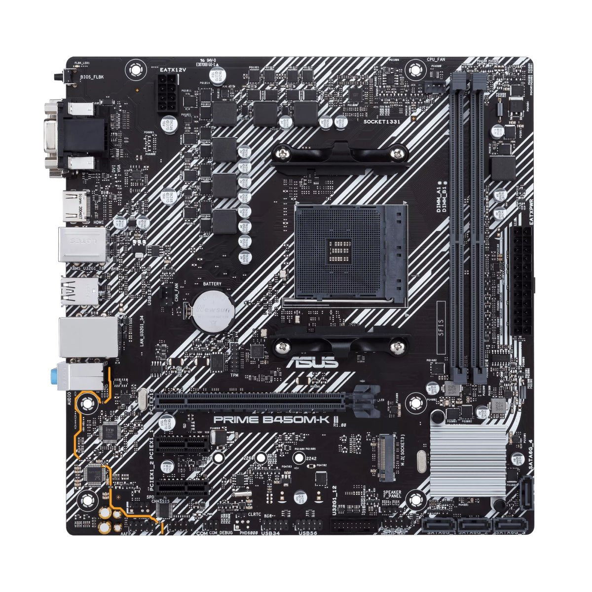 Asus Prime B450M-KII AMD Micro ATX Motherboard - Store 974 | ستور ٩٧٤