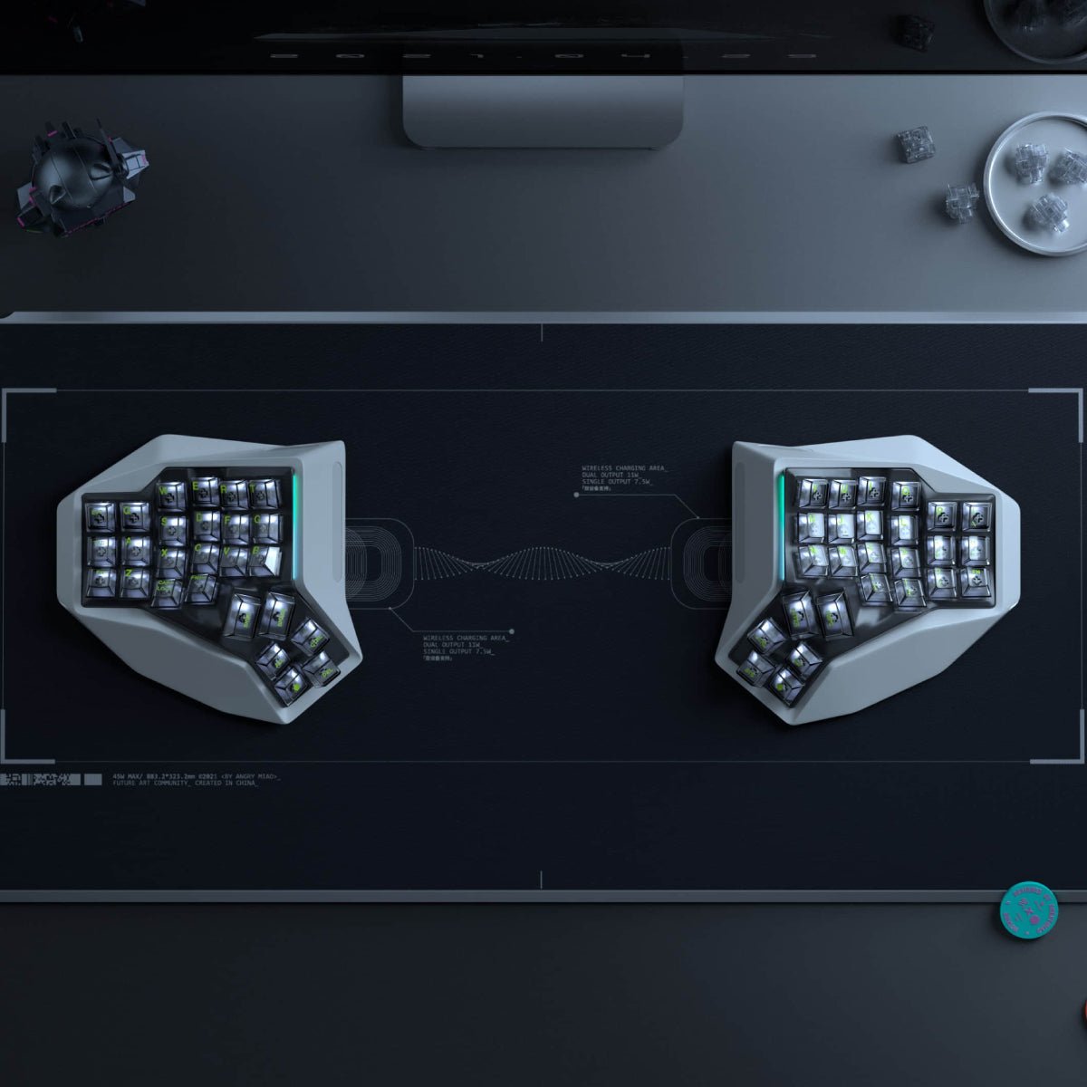 AngryMiao Am Hatsu اللوحة اللاسلكية المقسمة AngryMiao Am Hatsu اللوحة اللاسلكية المقسمة