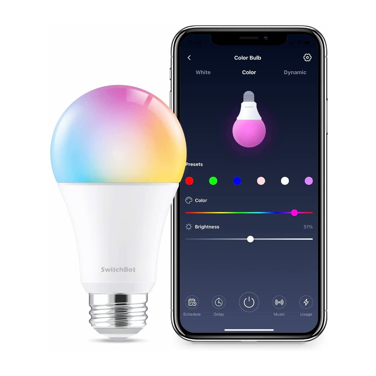 SwitchBot Color Bulb - أكسسوارات ذكية SwitchBot Color Bulb - أكسسوارات ذكية