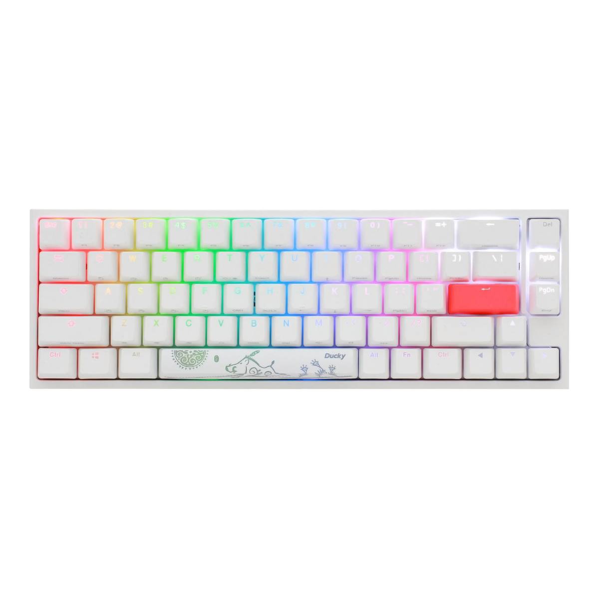 Ducky One 2 SF White RGB Mechanical Keyboard-Cherry Black Switch - Store 974 | ستور ٩٧٤