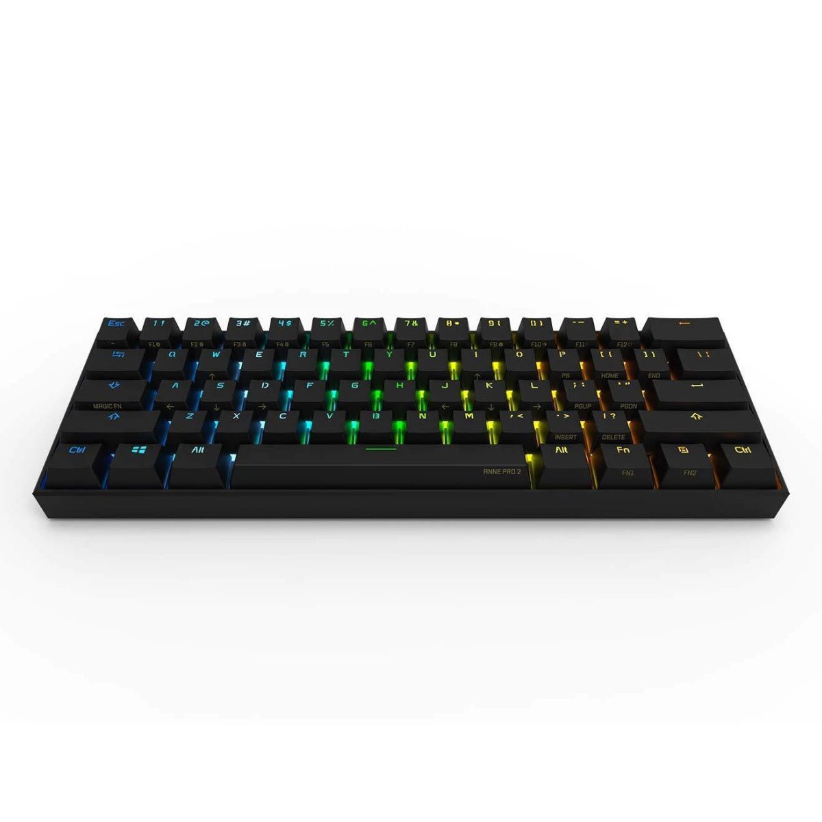 Obins Lab Anne Pro 2 Black Keyboard - Kailh White Switch - loحة mفatiح
