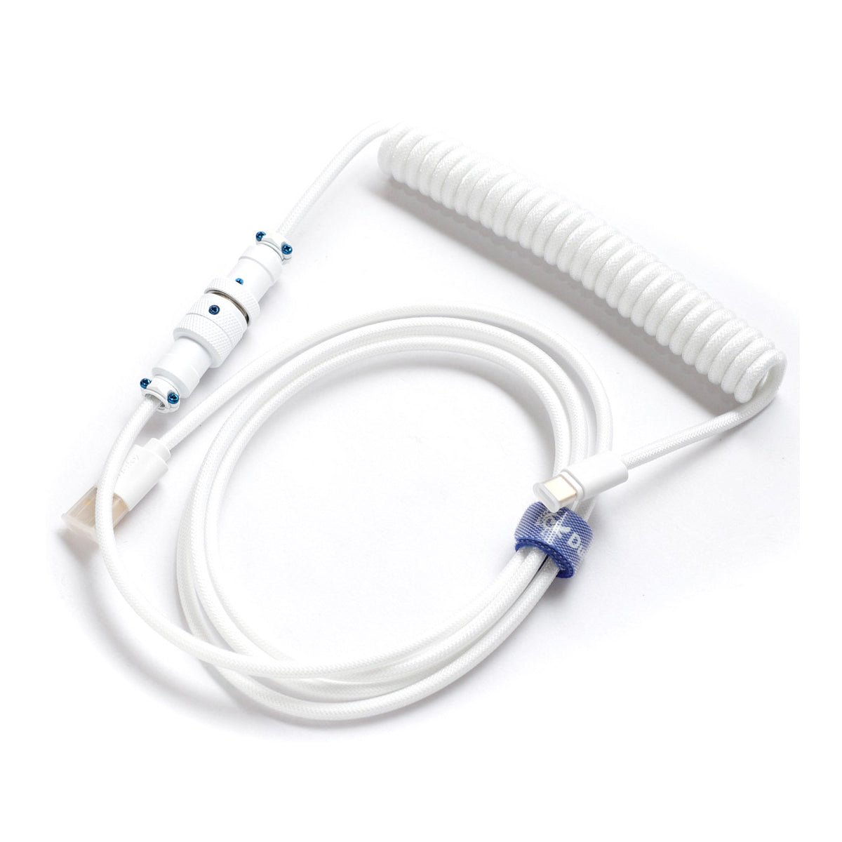 Ducky Premicord Custom Keyboard Cable - Pure White Edition - كابل - Store 974 | ستور ٩٧٤