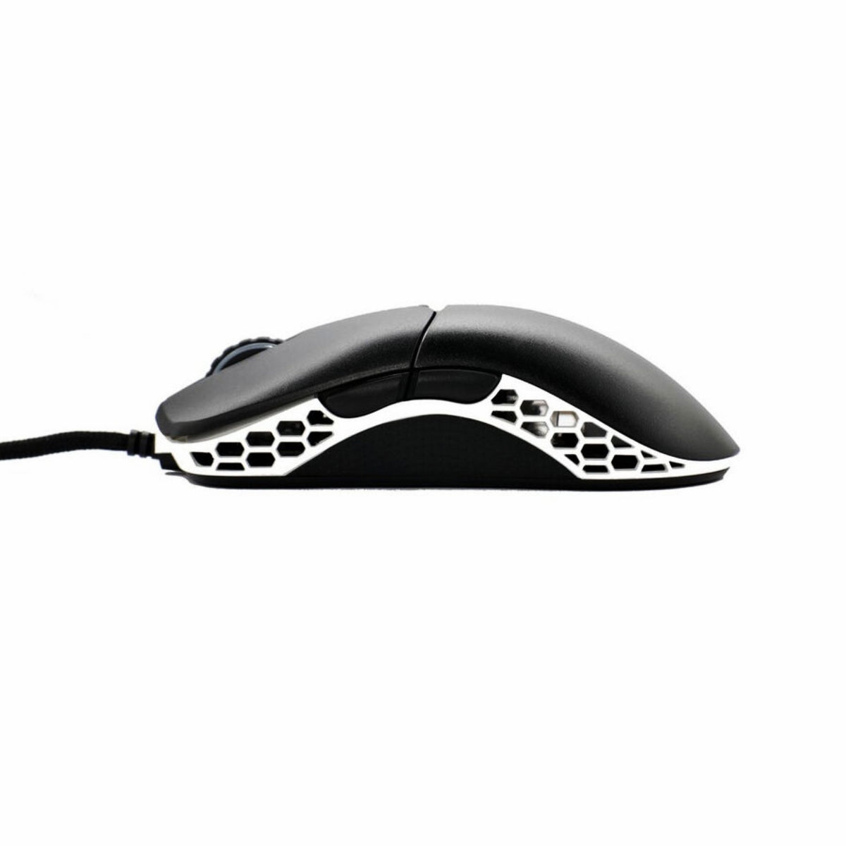 Ducky Feather Black & White Wired Gaming Mouse - Huano - Store 974 | ستور ٩٧٤
