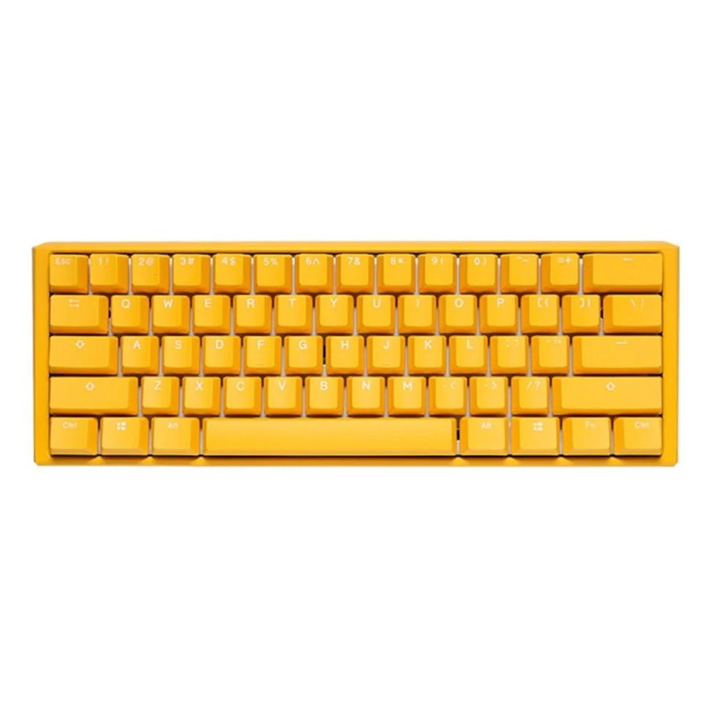Ducky One 3 Yellow Mini 60% Wired Mechanical Gaming Keyboard - Red Switch - لوحة مفاتيح - Store 974 | ستور ٩٧٤