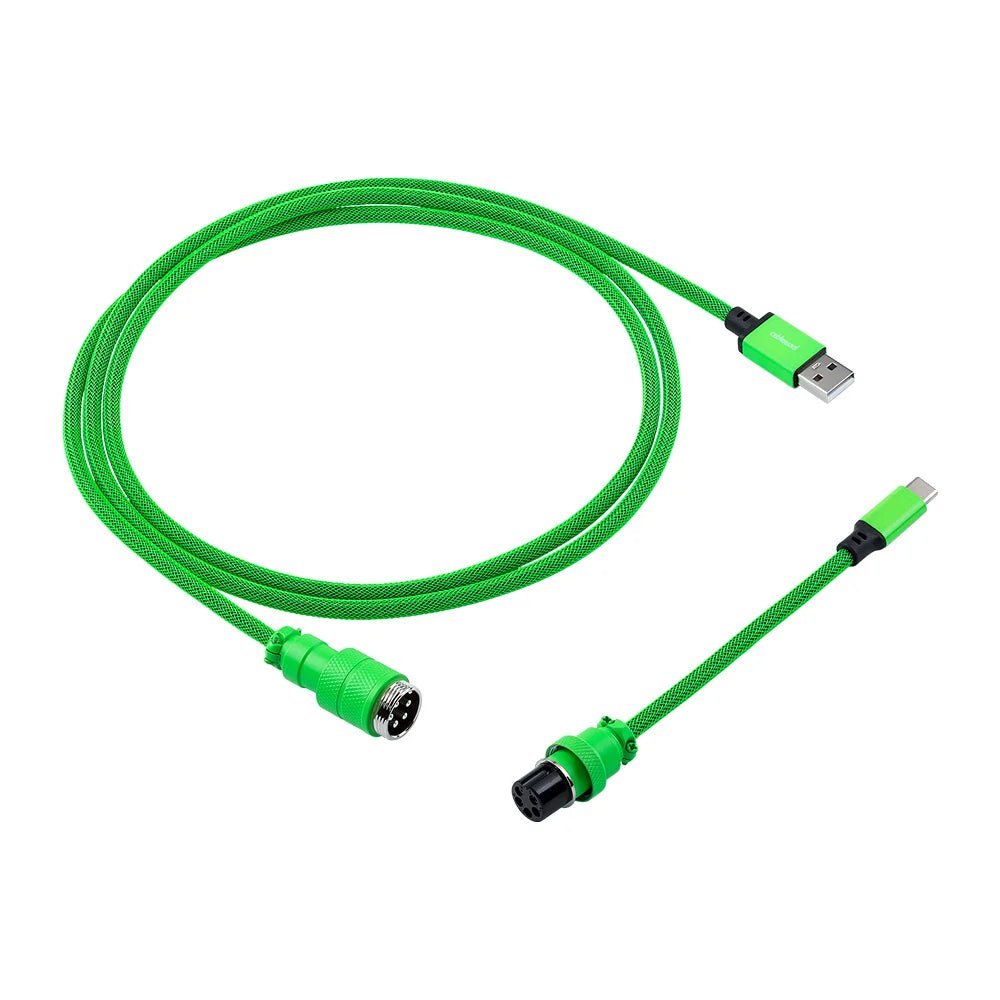 CableMod Pro Straight USB A to USB Type C 150cm Keyboard Cable - Viper Green - Store 974 | ستور ٩٧٤