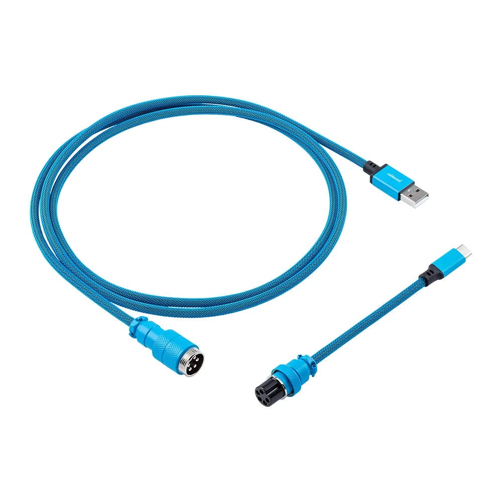 CableMod Pro Straight USB A to USB Type C 150cm Keyboard Cable - Spectrum Blue - كابل CableMod Pro Straight USB A to USB Type C 150cm Keyboard Cable - Spectrum Blue - كابل