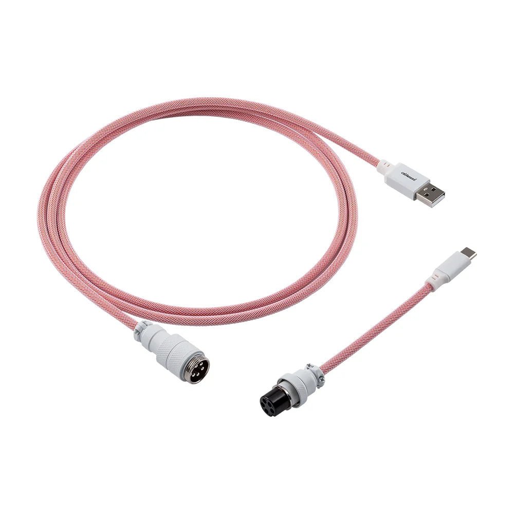 CableMod Pro Straight USB A to USB Type C 150cm Keyboard Cable - Orangesicle - كابل CableMod Pro Straight USB A to USB Type C 150cm Keyboard Cable - Orangesicle - كابل
