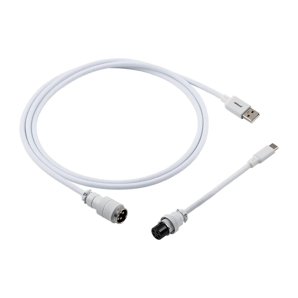 CableMod Pro Straight USB A to USB Type C 150cm Keyboard Cable - Glacier White - كابل CableMod Pro Straight USB A to USB Type C 150cm Keyboard Cable - Glacier White - كابل