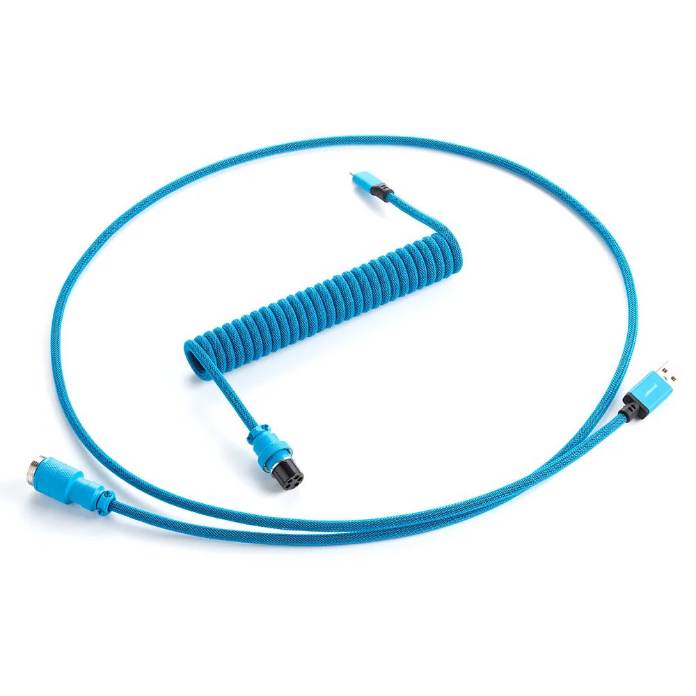 CableMod Pro Coiled Keyboard Cable USB A to Micro USB, 150cm - Spectrum Blue - Store 974 | ستور ٩٧٤