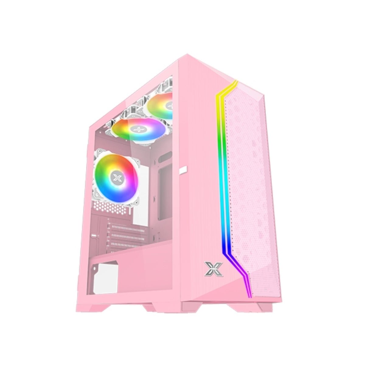 Xigmatek Gemini II Pink Mid Tower Case - Pink - Store 974 | ستور ٩٧٤