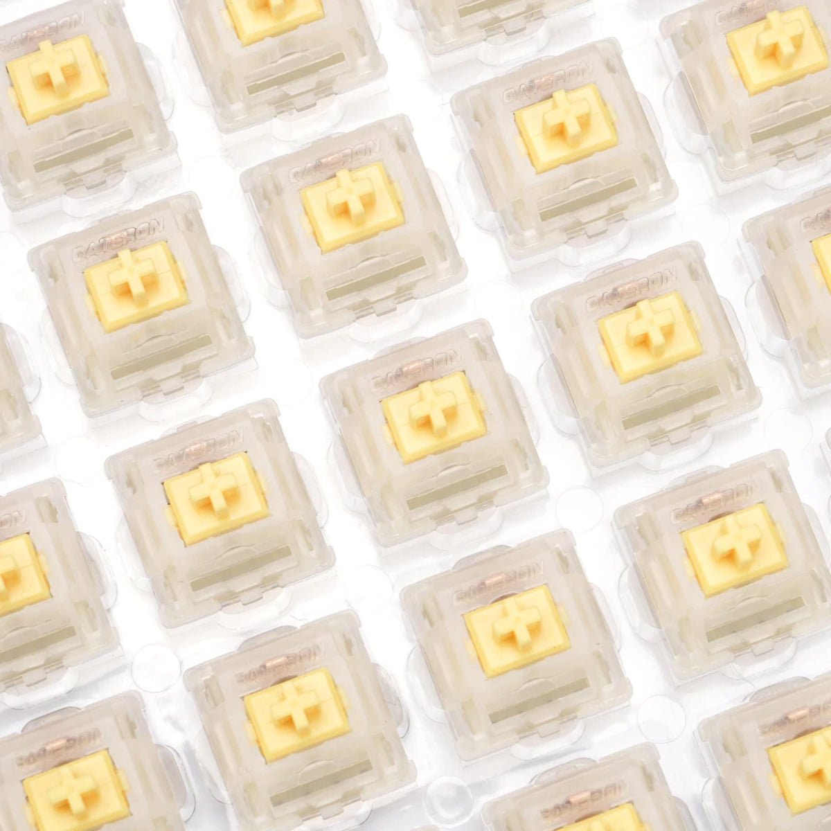 Gateron Linear Switches - Milky Yellow - 10 Pieces - مكبس لوحة مفاتيح Gateron Linear Switches - Milky Yellow - 10 Pieces - مكبس لوحة مفاتيح