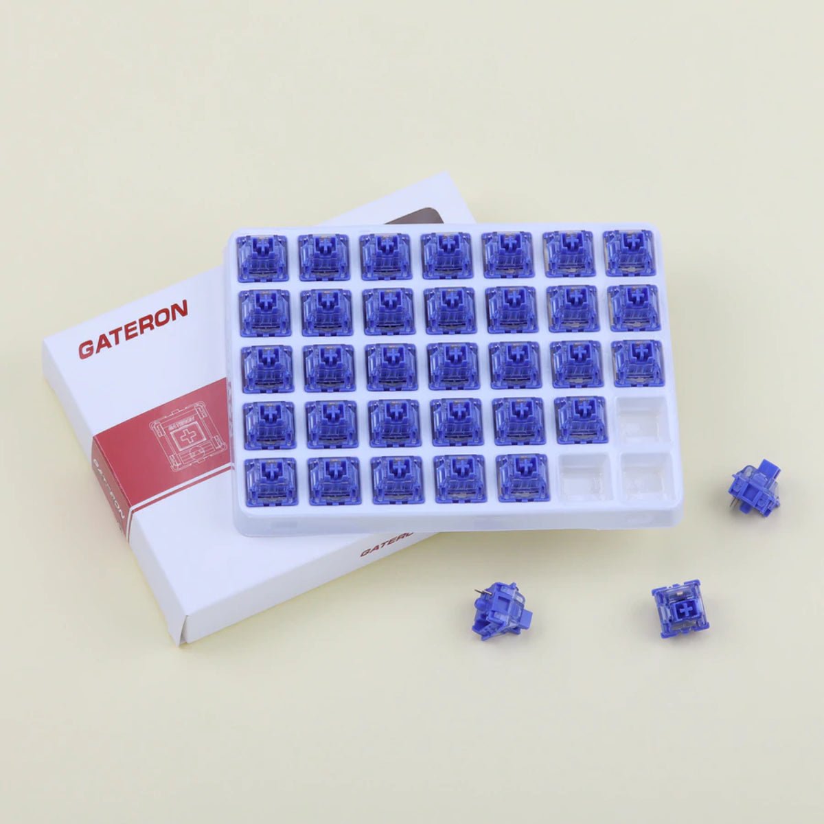 Gateron Box CJ Linear Switches - Purple - 35 Pieces - مكبس لوحة مفاتيح Gateron Box CJ Linear Switches - Purple - 35 Pieces - مكبس لوحة مفاتيح