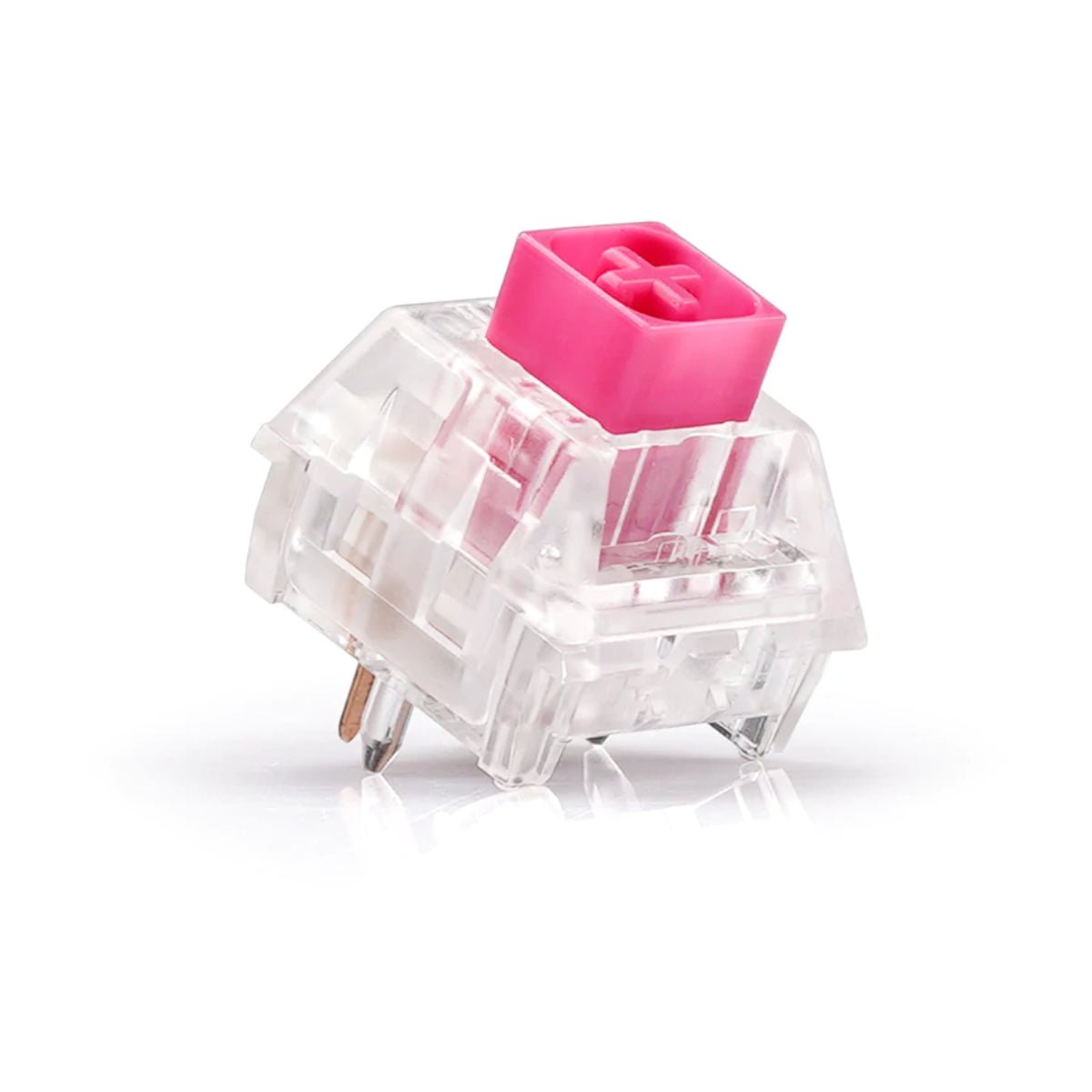 Kailh Box Crystal Switches - Pink - 10 Pieces - مكبس لوحة مفاتيح Kailh Box Crystal Switches - Pink - 10 Pieces - مكبس لوحة مفاتيح