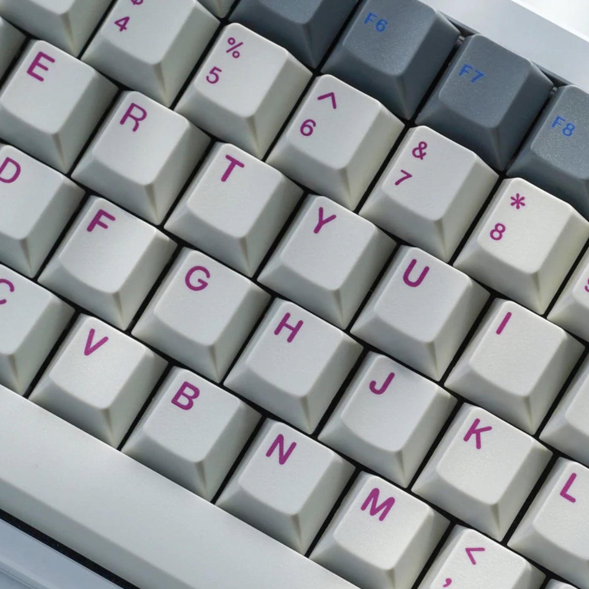 KBD Fans EPBT ABS Doubleshot Mechanical Keyboard Keycaps Set (165 keys) - Gray & White - Store 974 | ستور ٩٧٤