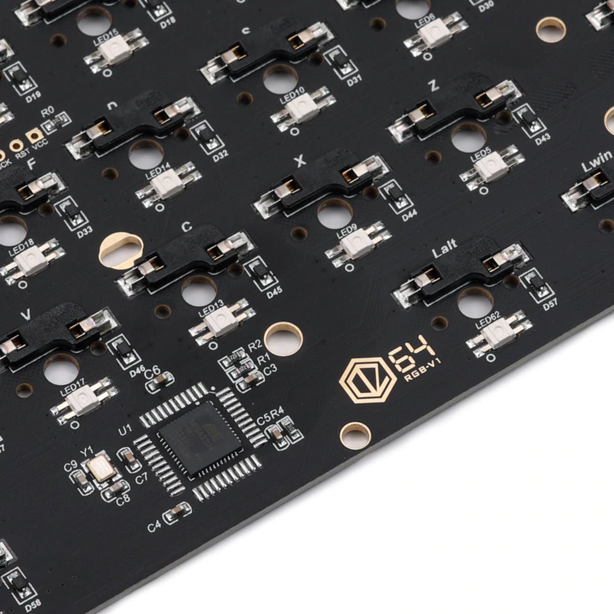DZ64 RGB Hot-Swap PCB - أكسسوار لوحة مفاتيح DZ64 RGB Hot-Swap PCB - أكسسوار لوحة مفاتيح