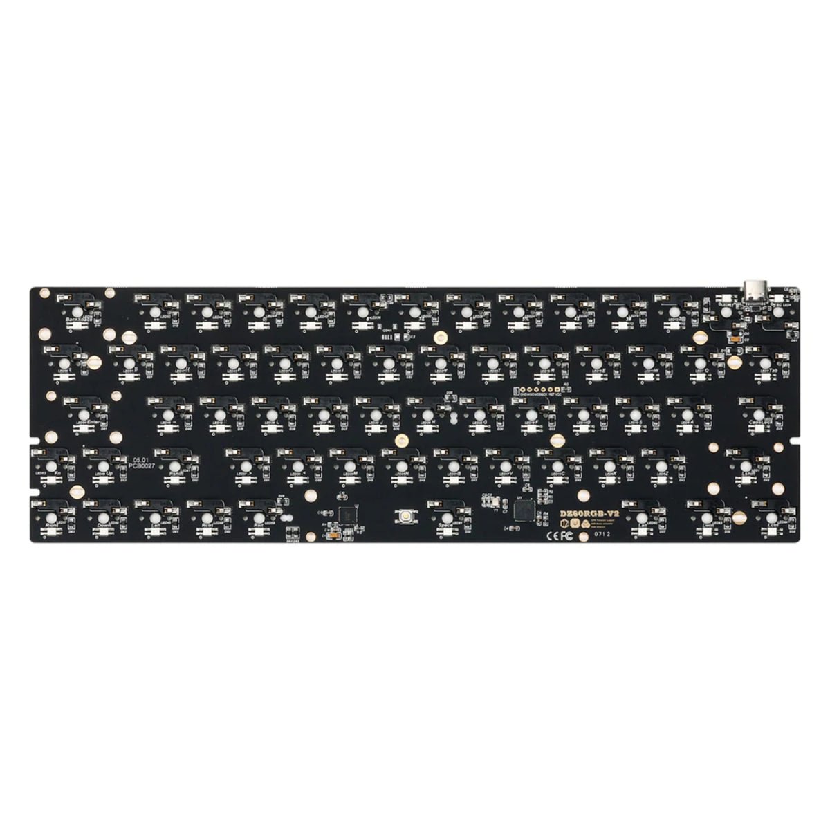 KBD Fans DZ60 RGB Hot-Swap Custom Keyboard PCB - Store 974 | ستور ٩٧٤