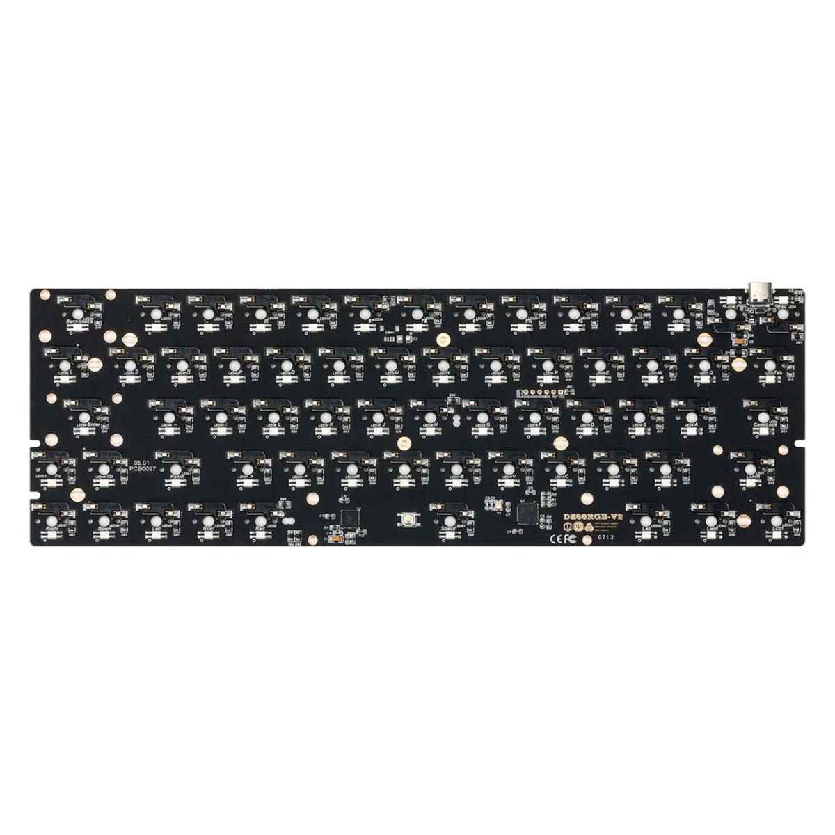 DZ60 RGB Hot-Swap Custom Keyboard PCB - أكسسوار لوحة مفاتيح DZ60 RGB Hot-Swap Custom Keyboard PCB - أكسسوار لوحة مفاتيح