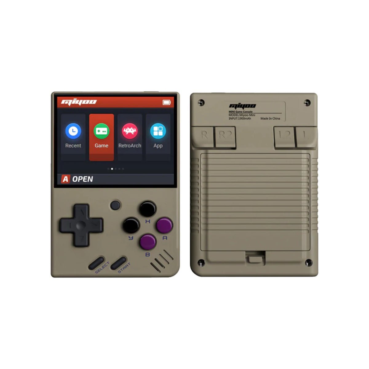 KeepRetro Miyoo Mini Portable Game Console - Retro Gray - Store 974 | ستور ٩٧٤