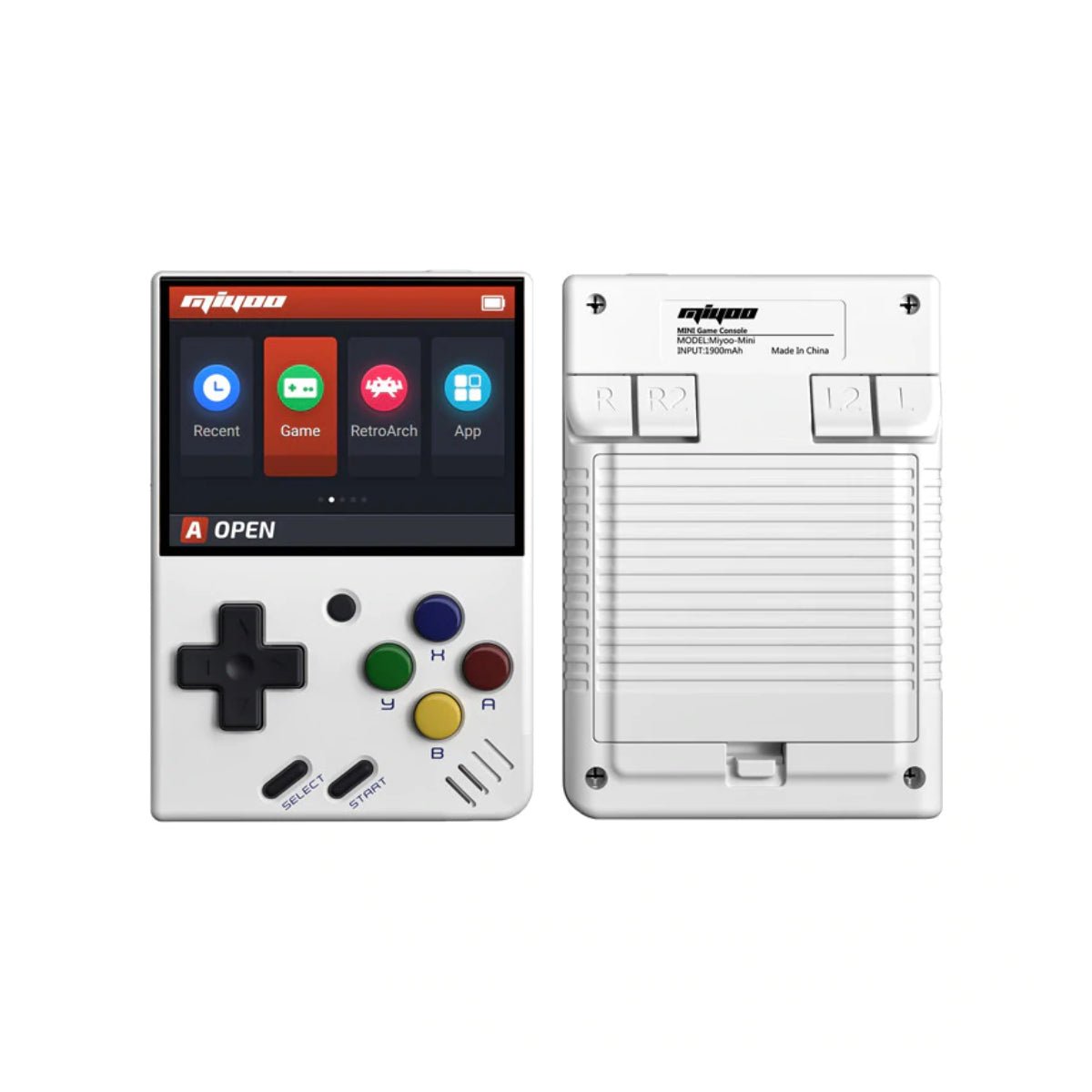 KeepRetro Miyoo Mini Portable Game Console - White - Store 974 | ستور ٩٧٤