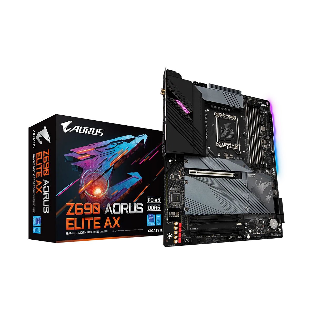Gigabyte Z690 Aorus Elite AX Wifi - DDR5 LGA 1700 Intel Motherboard - Store 974 | ستور ٩٧٤