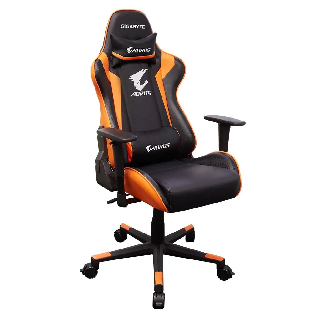 Gigabyte Aorus GP-AGC300 Gaming Chair - Black/Orange - كرسي Gigabyte Aorus GP-AGC300 Gaming Chair - Black/Orange - كرسي