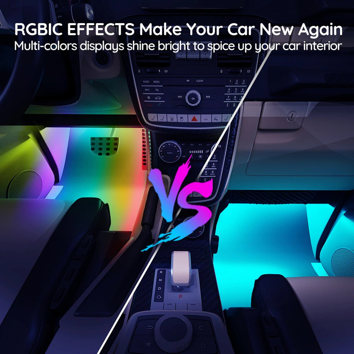 Govee RGBIC Interior Car Lights Without Remote Control - Store 974 | ستور ٩٧٤