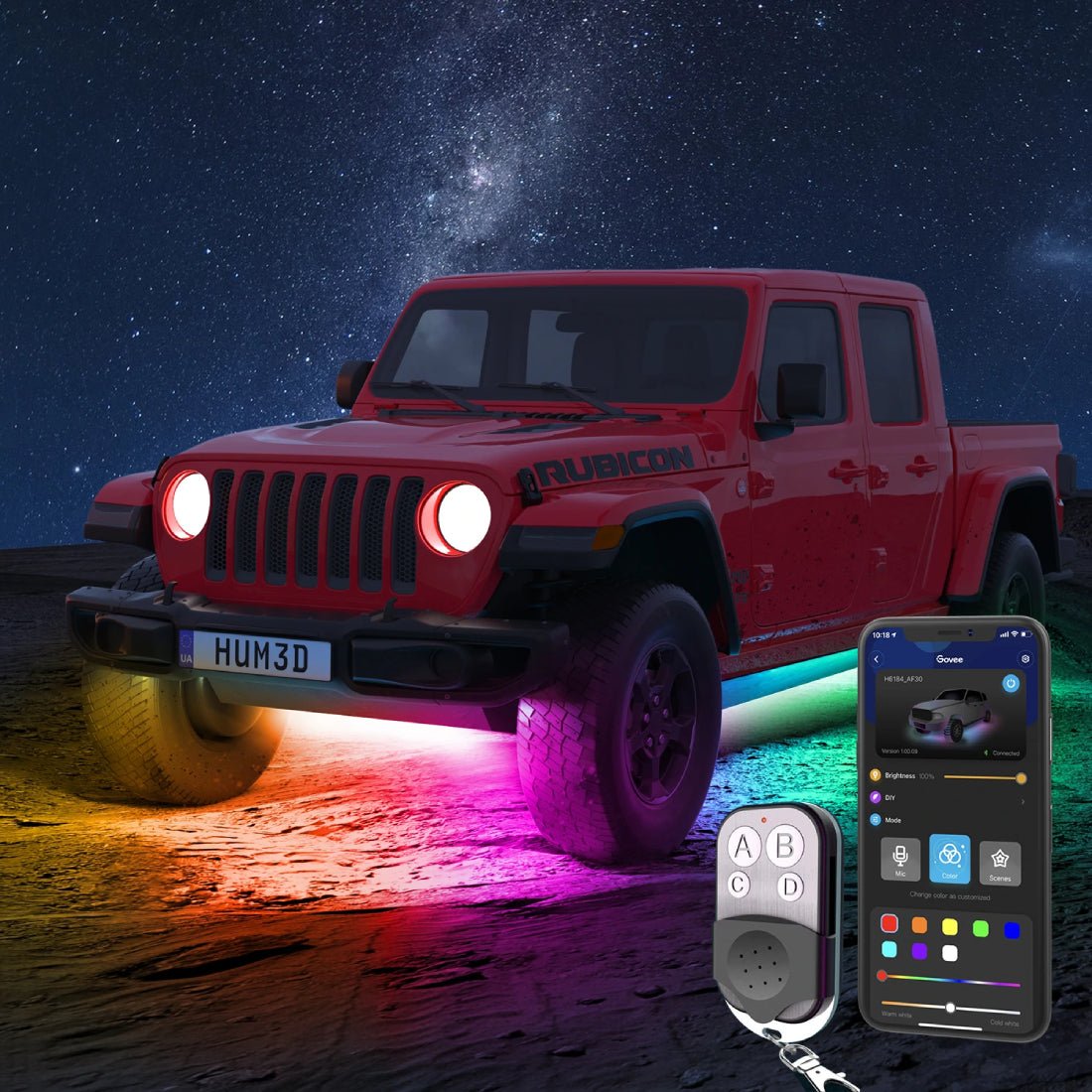 Govee RGBIC Underglow Car Lights - إضaءة Govee RGBIC Underglow Car Lights - إضaءة