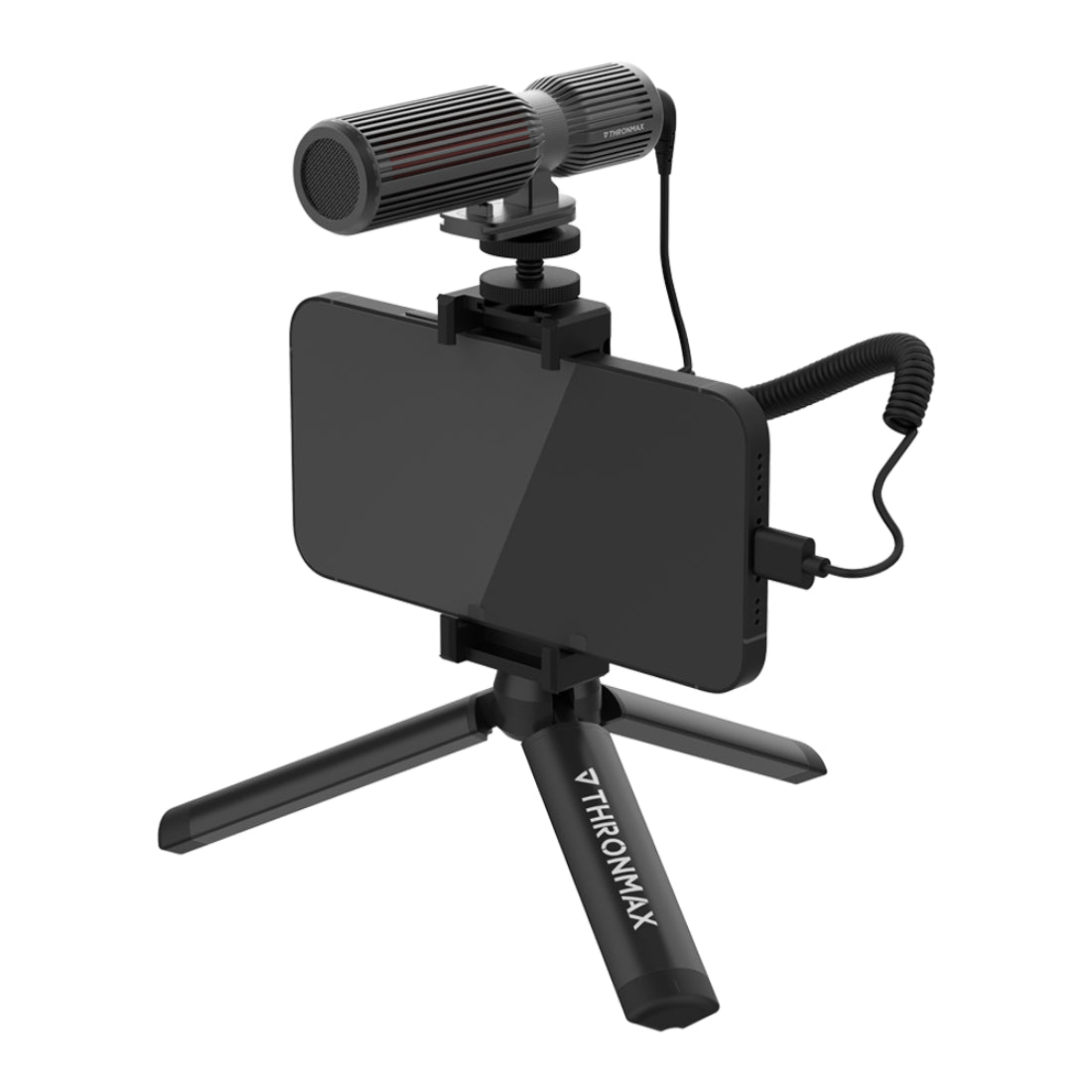 Thronmax C1 StreamMic Vlogger Kit for Cameras, Smartphones, and USB Type-C Devices - ستريمينج Thronmax C1 StreamMic Vlogger Kit for Cameras, Smartphones, and USB Type-C Devices - ستريمينج