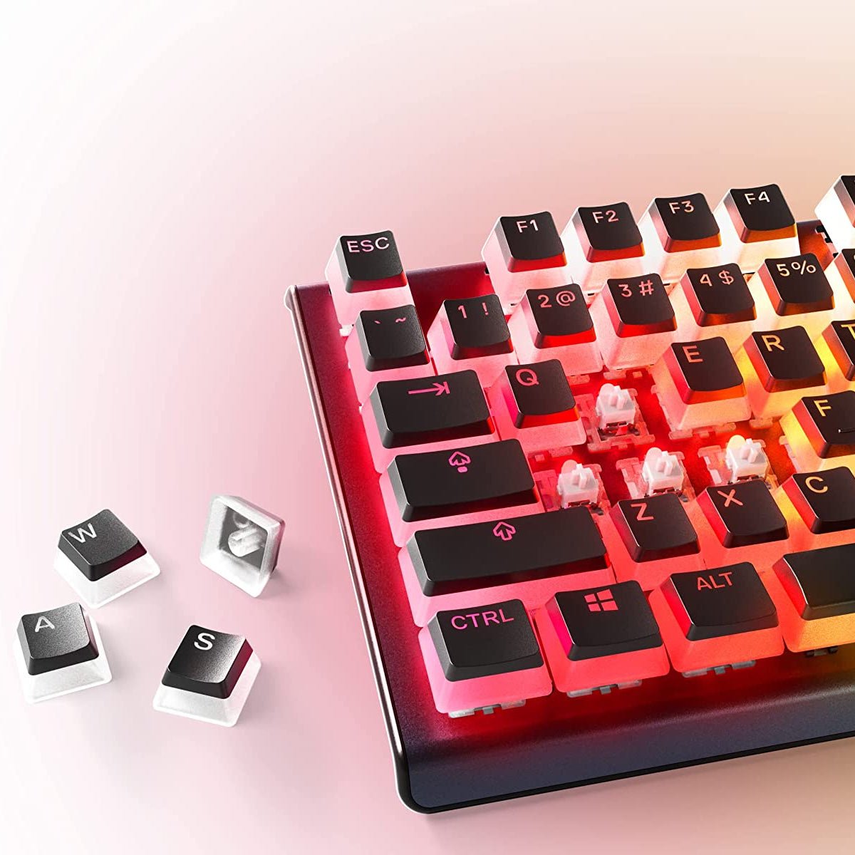 Steelseries PRISMCAPS Universal Double Shot PBT Keycaps - Black - Store 974 | ستور ٩٧٤